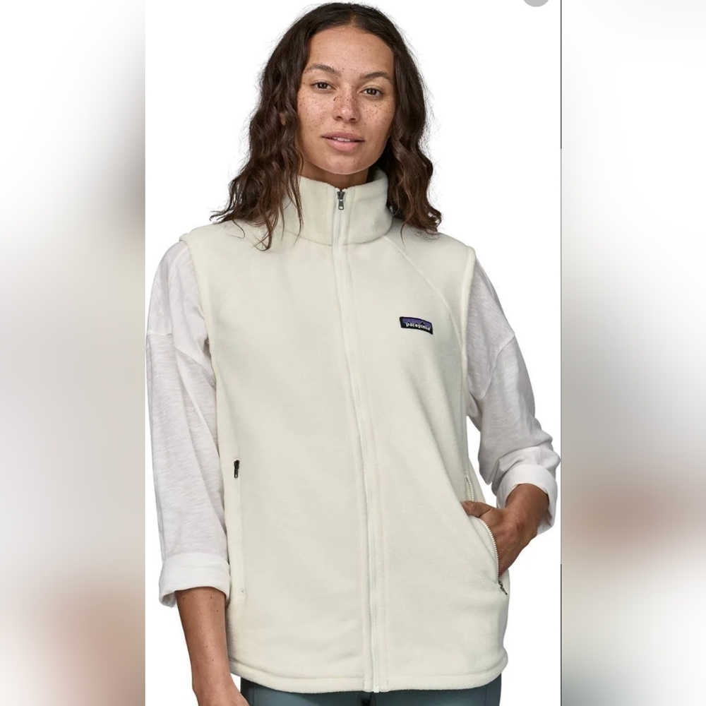 Patagonia Women's Classic Microdini Fleece Vest•White•XL